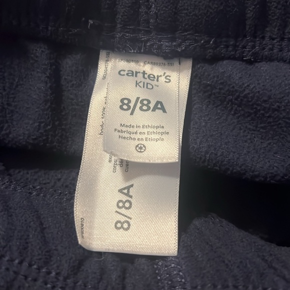 🥏Carters 2 Pairs Drawstring Waist Fleece Pants🥏 - Picture 7 of 8